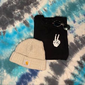 Young Men’s Peace Skull Black Tee